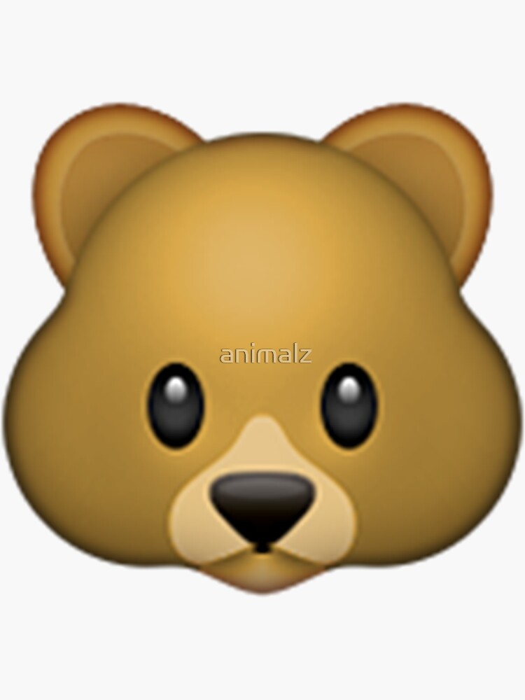 Emoji Bear Sticker