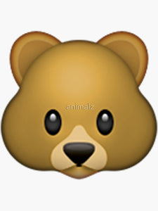 Emoji Bear Sticker