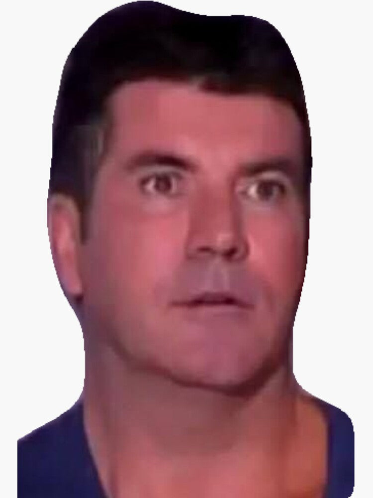 Simon Cowell Ironic Sticker