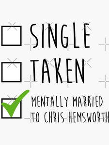 Single Taken Chris Hemsworth Sticker