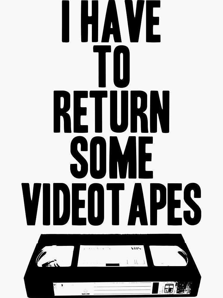Videotapes Sticker