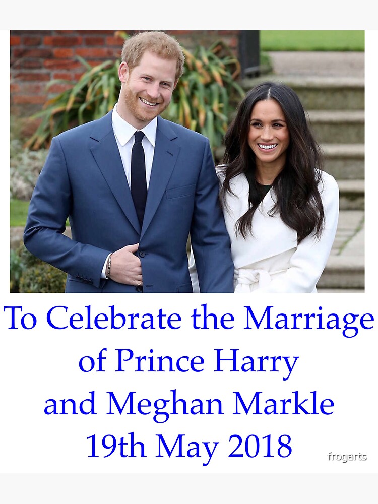 Prince Harry and Meghan Markle marriage 19th May 2018 Sticker