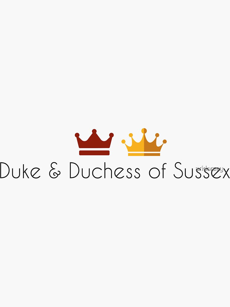 duke and duchess of sussex Sticker