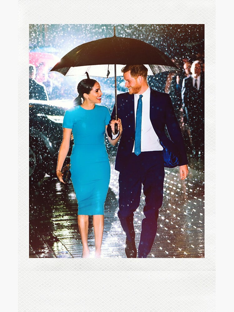 prince harry and Meghan  Sticker