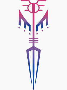 Bisexual Valkyrie Symbol Sticker