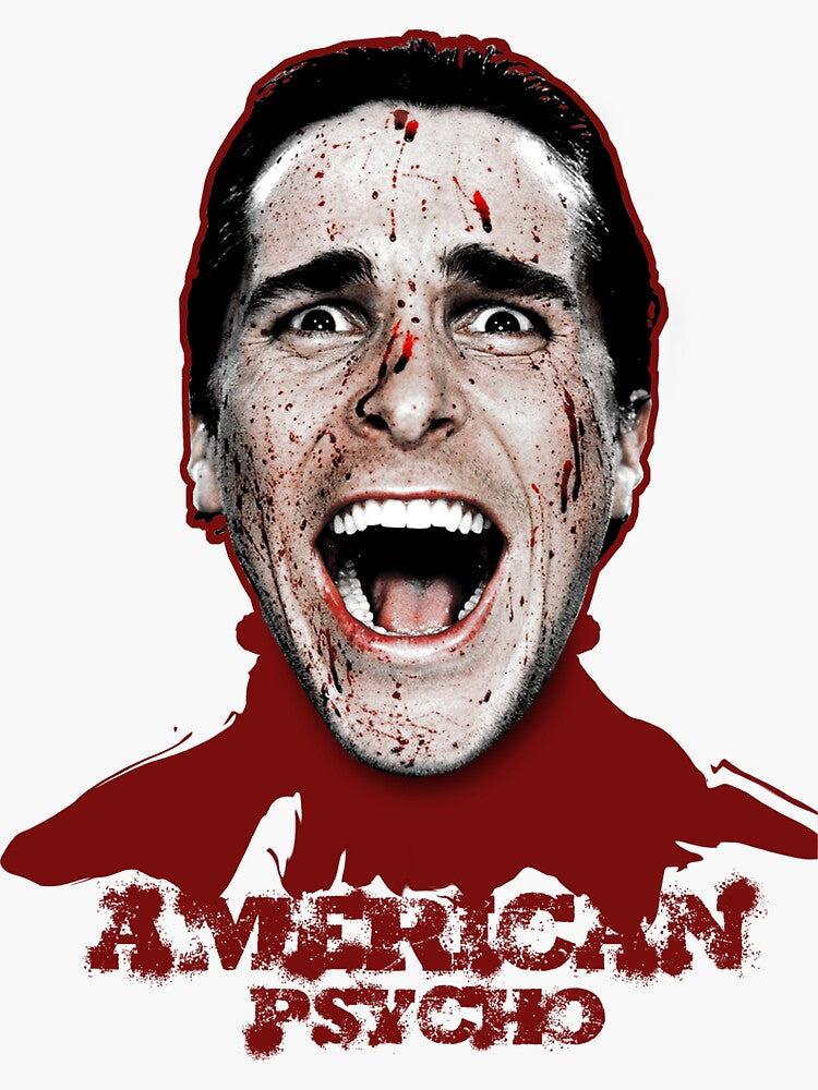 Christian Bale - American Psycho Sticker
