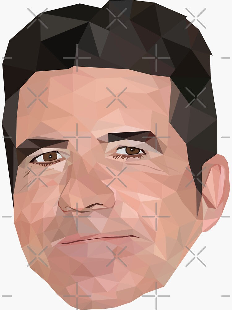 Simon Cowell vector art Sticker