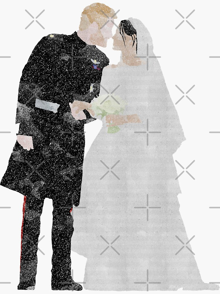 Prince Harry and Meghan Markle Royal Wedding Sticker