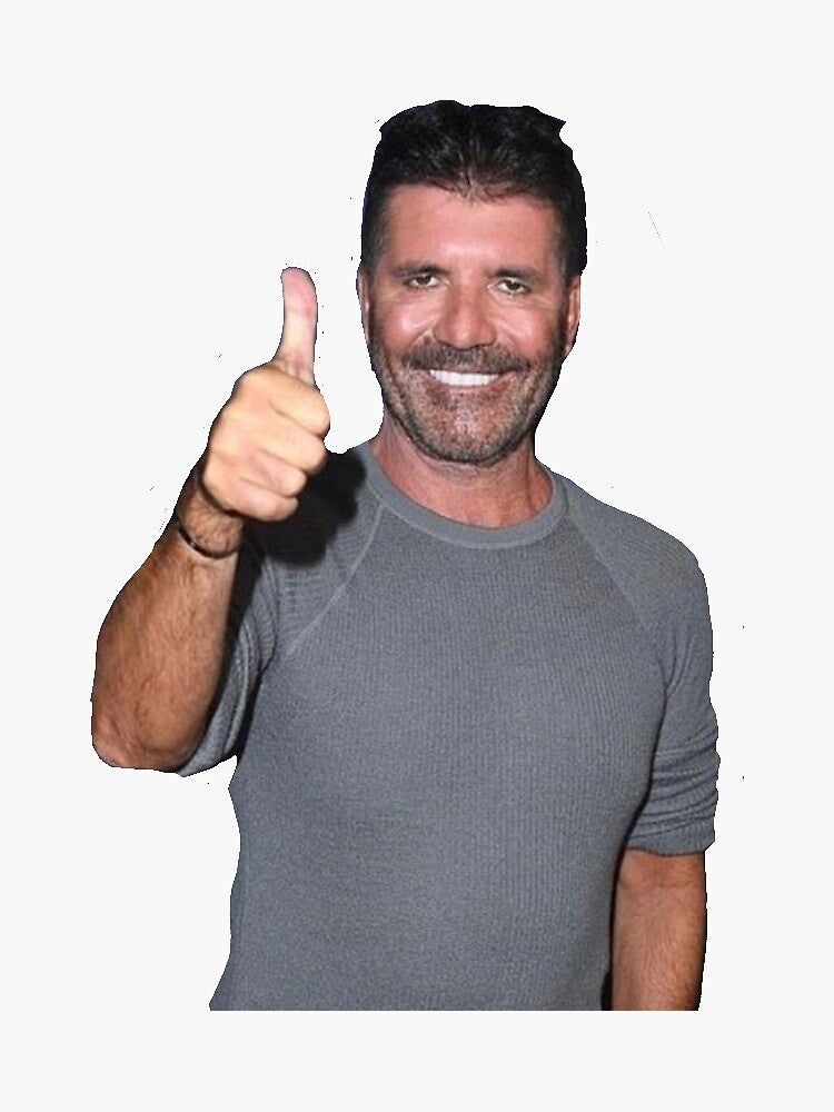 bad pic of Simon cowell Sticker