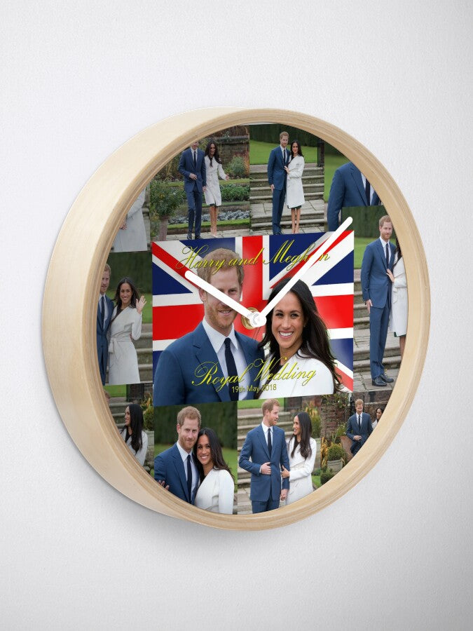 HRH Prince Harry and Meghan Markle Royal Wedding Souvenir Clock