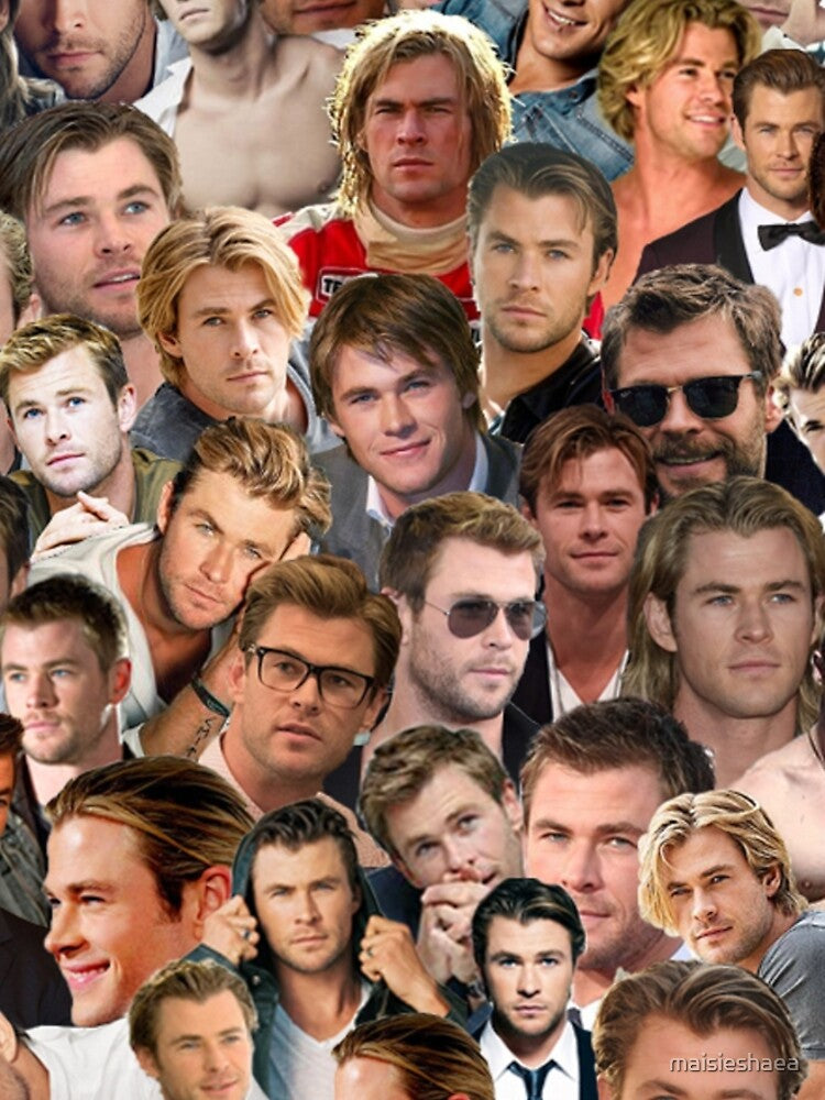 chris hemsworth collage Graphic T-Shirt Dress