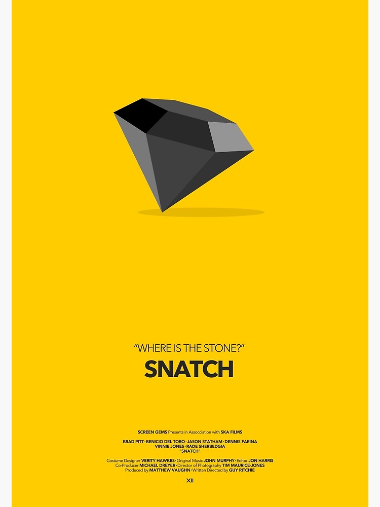 Snatch Movie Poster Photographic Print