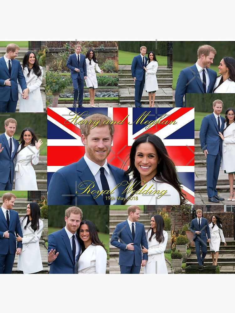 HRH Prince Harry and Meghan Markle Royal Wedding Souvenir Clock