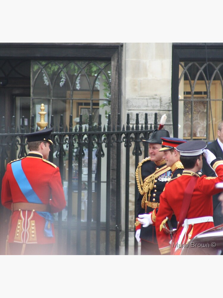 PRINCE WILLIAM AND PRINCE HARRY GOING IN TO THE ABBEY Poster