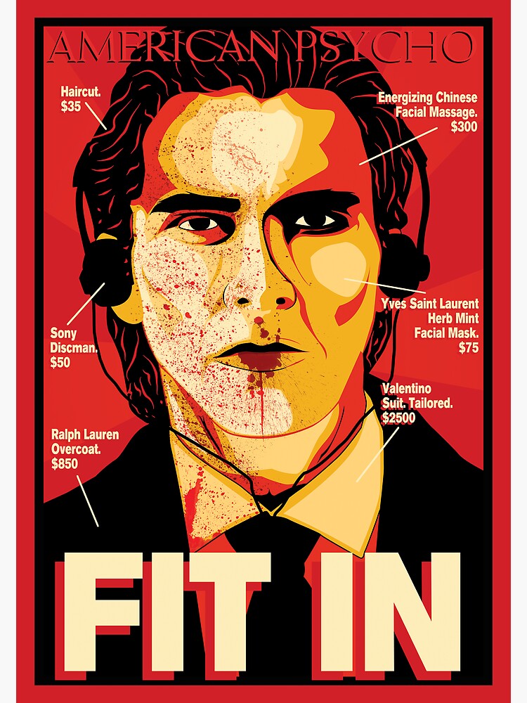 American Psycho: Fit In Movie Poster Poster
