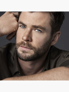 Chris Hemsworth Seductive Throw Pillow