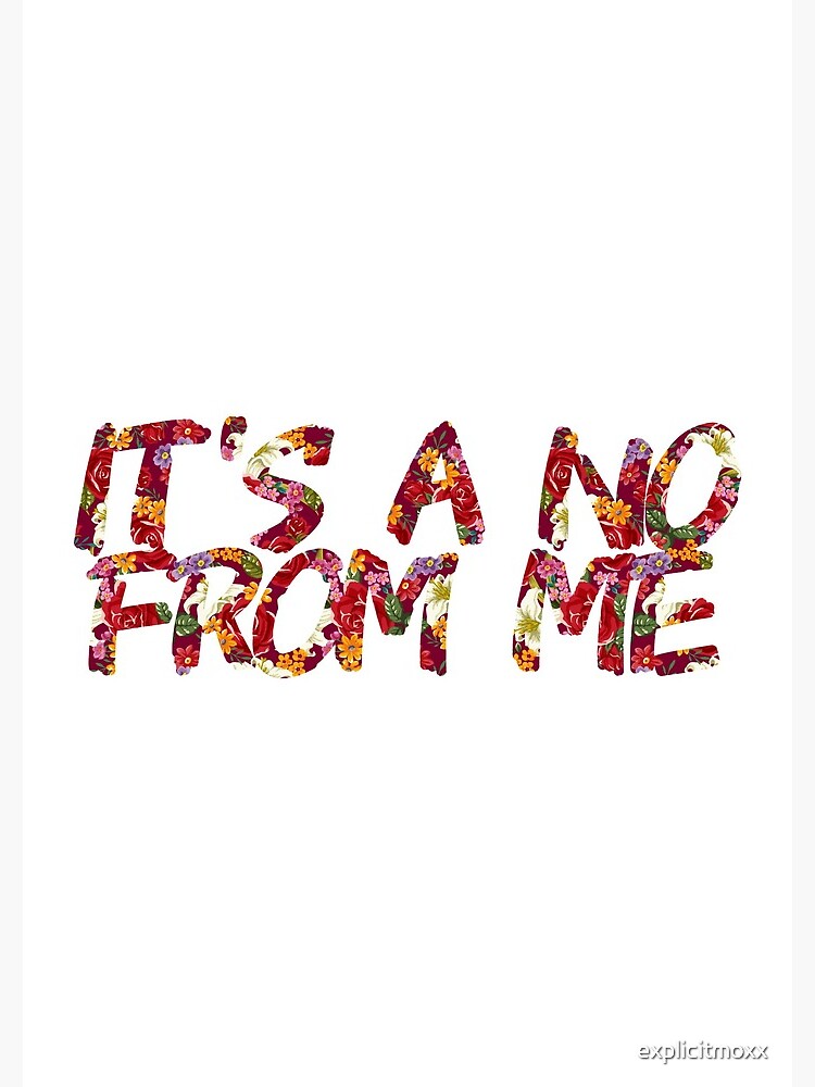 It's a no from me Spiral Notebook