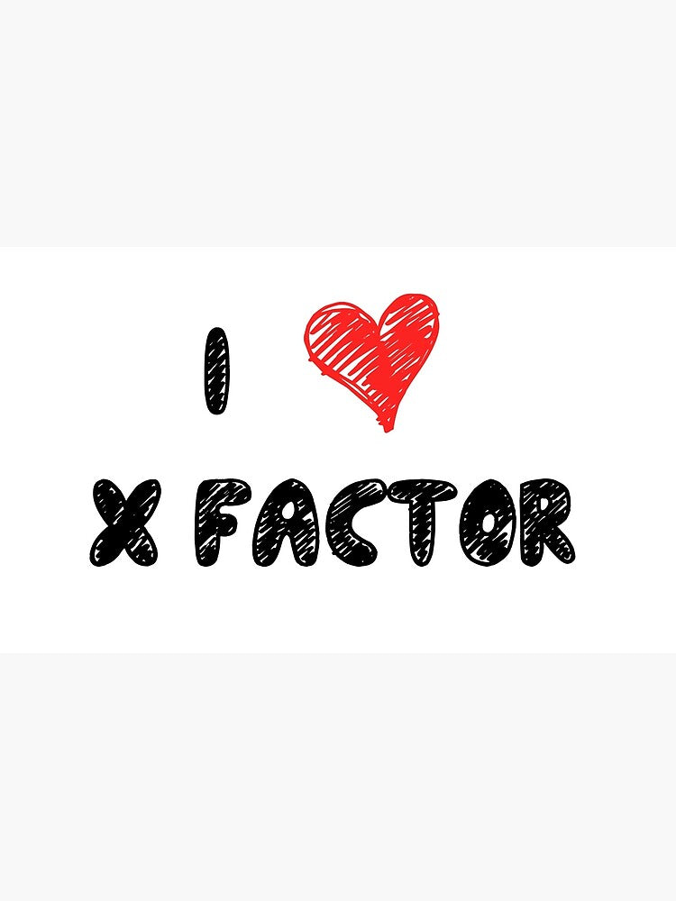 I Love X Factor Photographic Print
