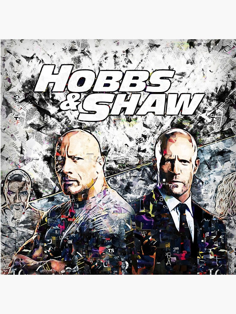 hobbs n shaw abstract art Acrylic Block