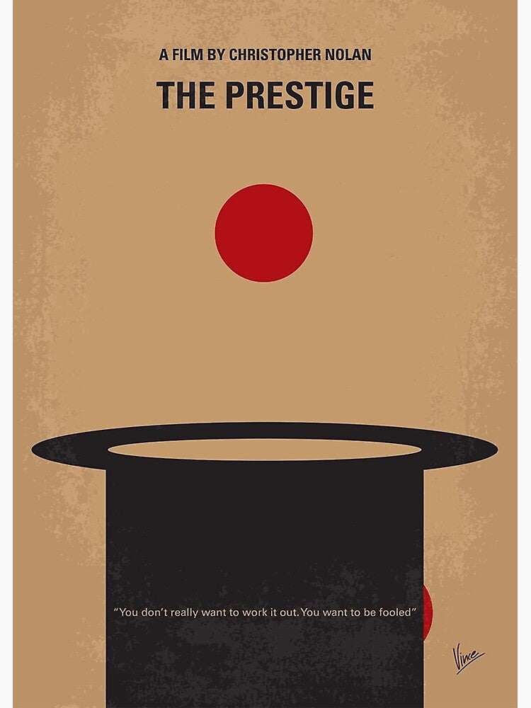 No381- The Prestige minimal movie poster      Poster
