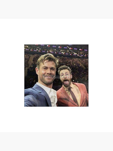 chris hemsworth and chris evans Throw Pillow