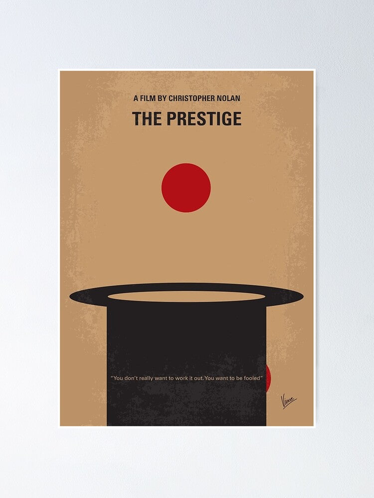 No381- The Prestige minimal movie poster      Poster