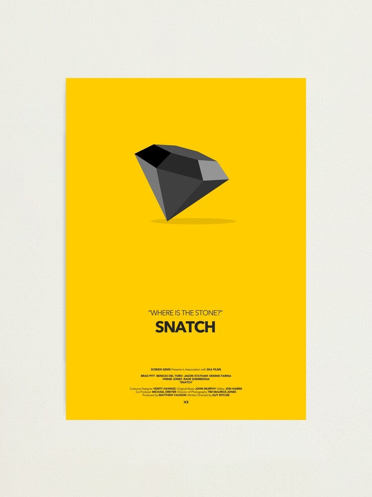Snatch Movie Poster Photographic Print