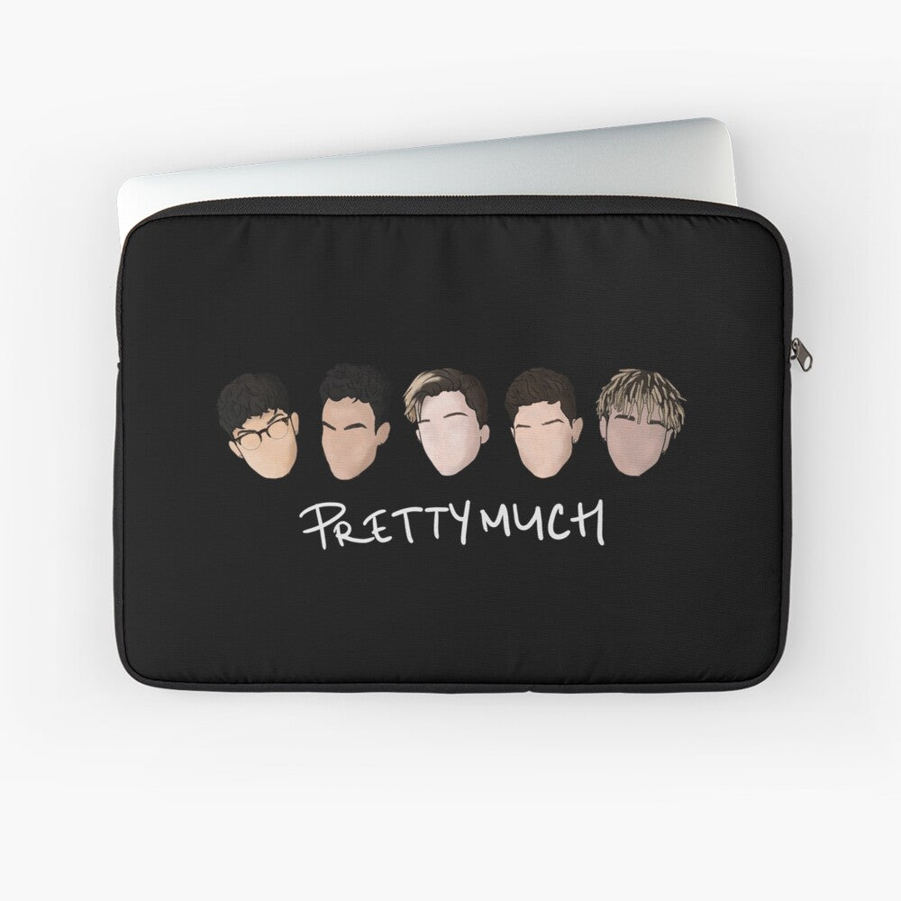PRETTYMUCH with White Text Laptop Sleeve
