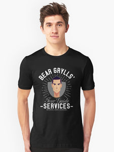 Bear Grylls Tour Guide Services Slim Fit T-Shirt
