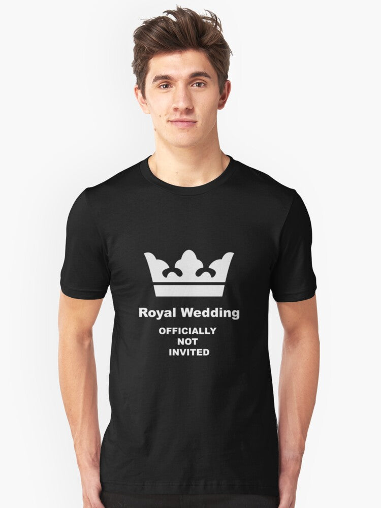 British Royal Wedding - Harry Meghan Wedding - Fun Royal Wedding t shirt - Funny Royal Wedding Shirt - English Royal Wedding Slim Fit T-Shirt