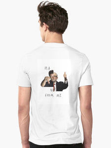 "No From Me" Simon Cowell x Jeremy Corbyn Design Slim Fit T-Shirt