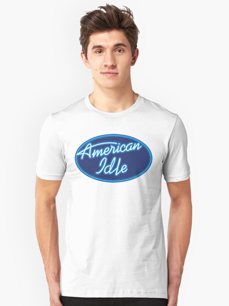 "American Idle" Parody Design Slim Fit T-Shirt