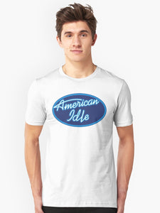 "American Idle" Parody Design Slim Fit T-Shirt