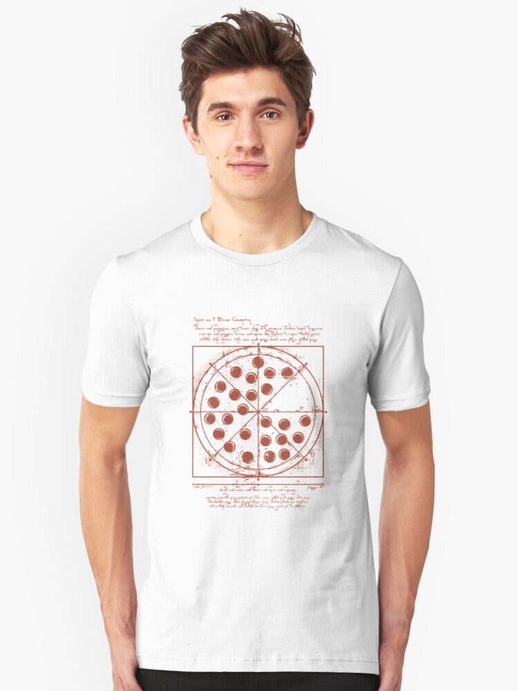 Tom Holland - Vitruvian Pizza (Spiderman Homecoming) Slim Fit T-Shirt