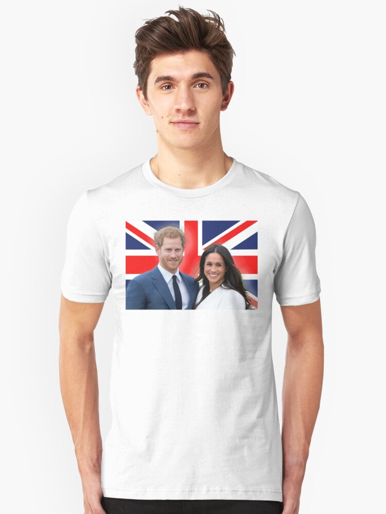 HRH Prince Harry and Meghan Markle Royal Wedding at Windsor Castle 19th May 2018 Slim Fit T-Shirt