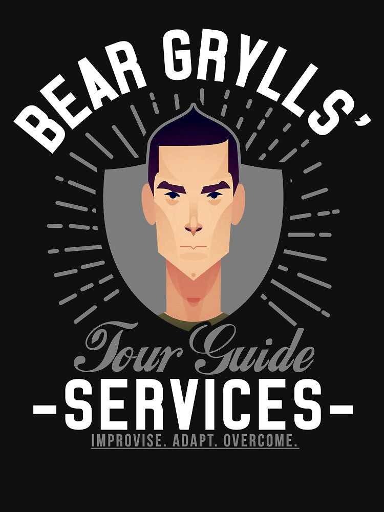 Bear Grylls Tour Guide Services Slim Fit T-Shirt