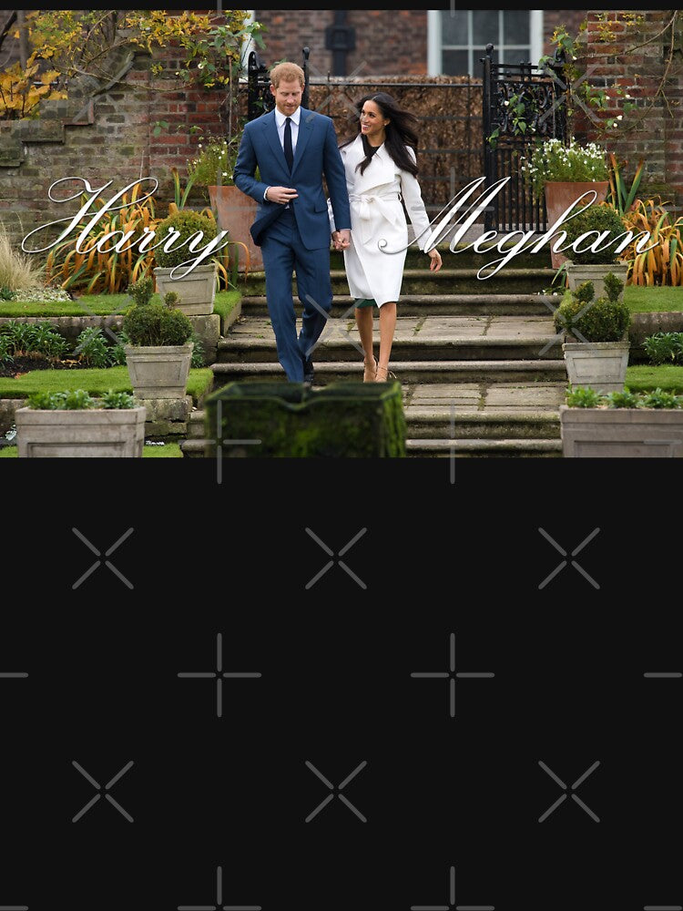 HRH Prince Harry and Meghan Markle Royal Wedding Fitted V-Neck T-Shirt