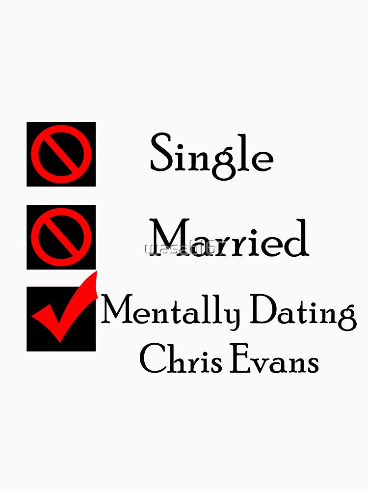 Mentally Dating Chris Evans Slim Fit T-Shirt
