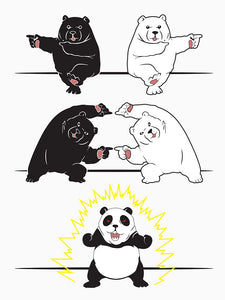 Panda bear fusion Classic T-Shirt