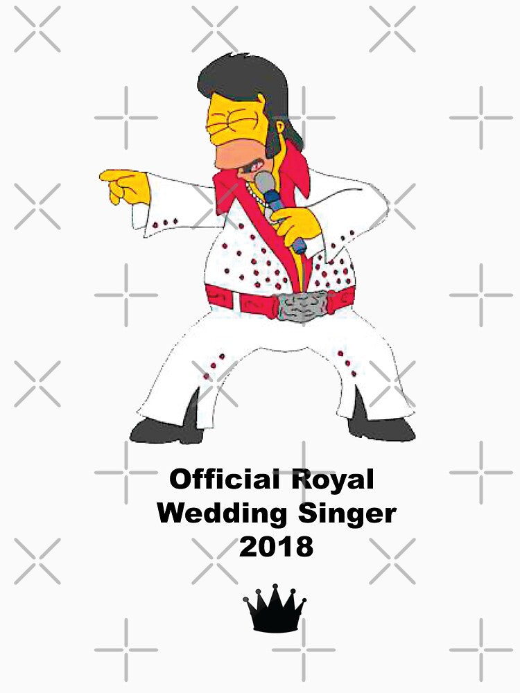 Bart Royal Wedding - Fun Royal Wedding Shirt - Funny Royal Wedding Shirt - Funny British Wedding - Funny Harrys Wedding Slim Fit T-Shirt