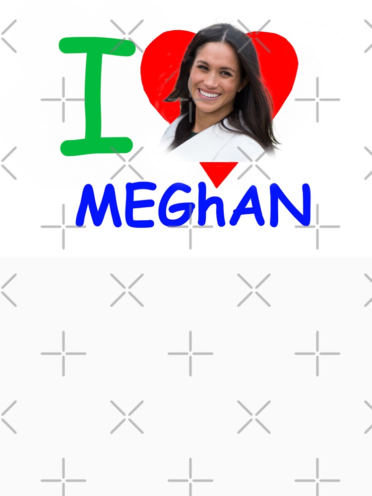 I Heart Meghan Meghan Markle Childlike Design Premium Scoop T-Shirt