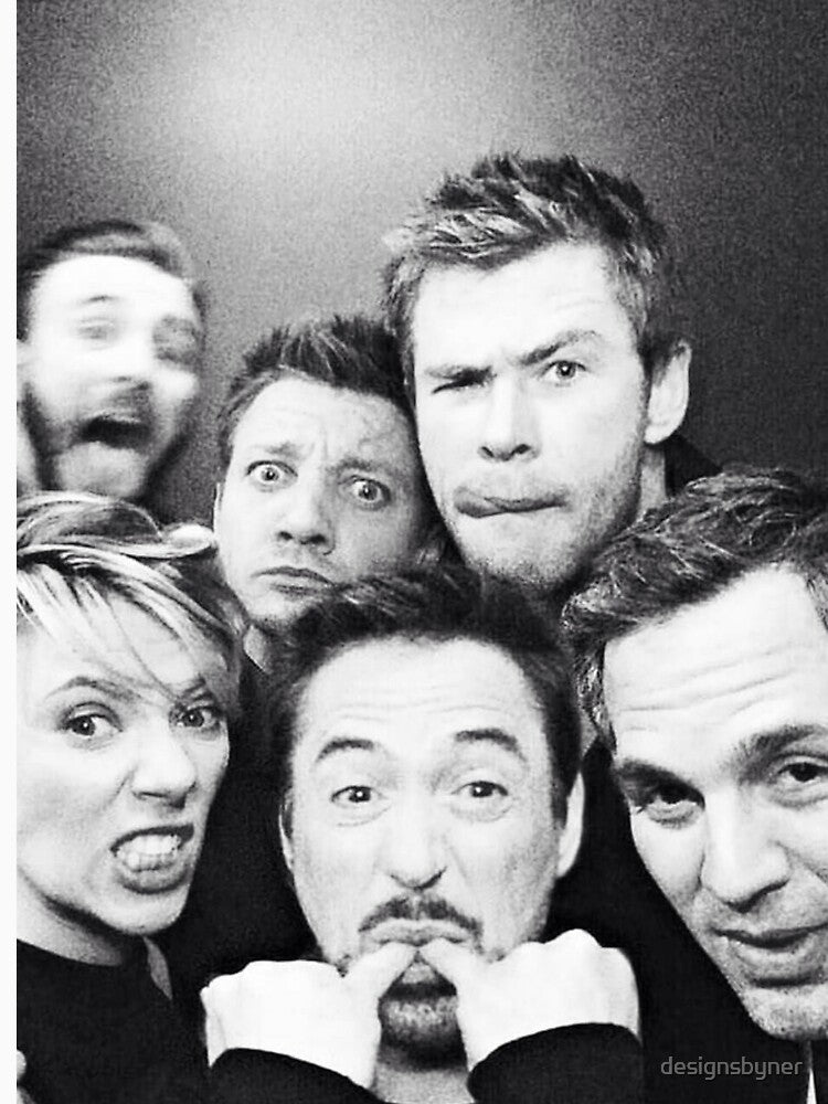 Robert Downey Jr and Chris Evans and Scarlet Johansson and Chris Hemsworth  Classic T-Shirt