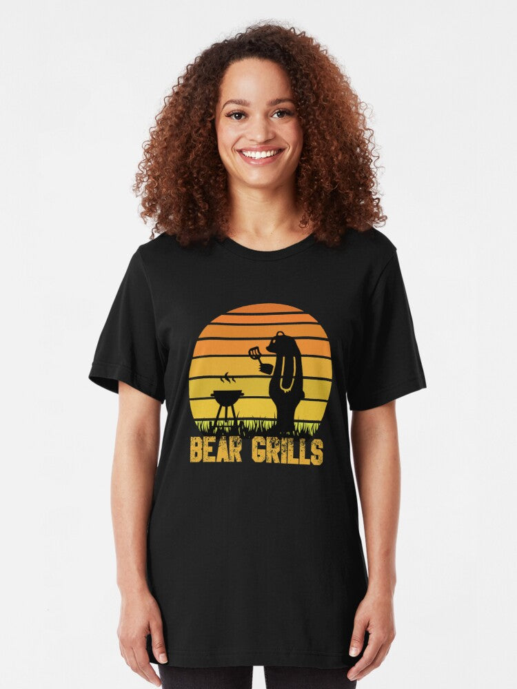 New Funny BEAR GRILLS, Fan of Bear Grylls Slim Fit T-Shirt