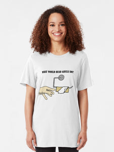 What would Bear Grylls do? Slim Fit T-Shirt