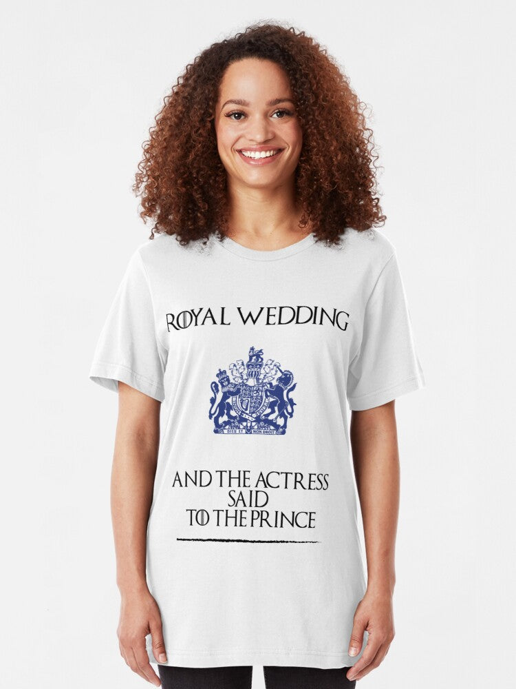 British Royal Wedding Shirt - Royal Wedding Shirts - Royal Wedding t shirt - Harry and Meghan Royal Wedding - Royal Wedding - Funny Royal Wedding Shirt Slim Fit T-Shirt