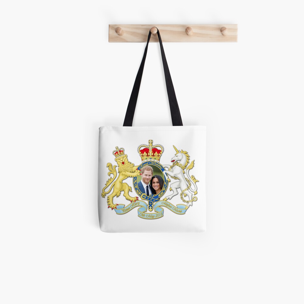 Prince Harry and Meghan Markle All Over Print Tote Bag