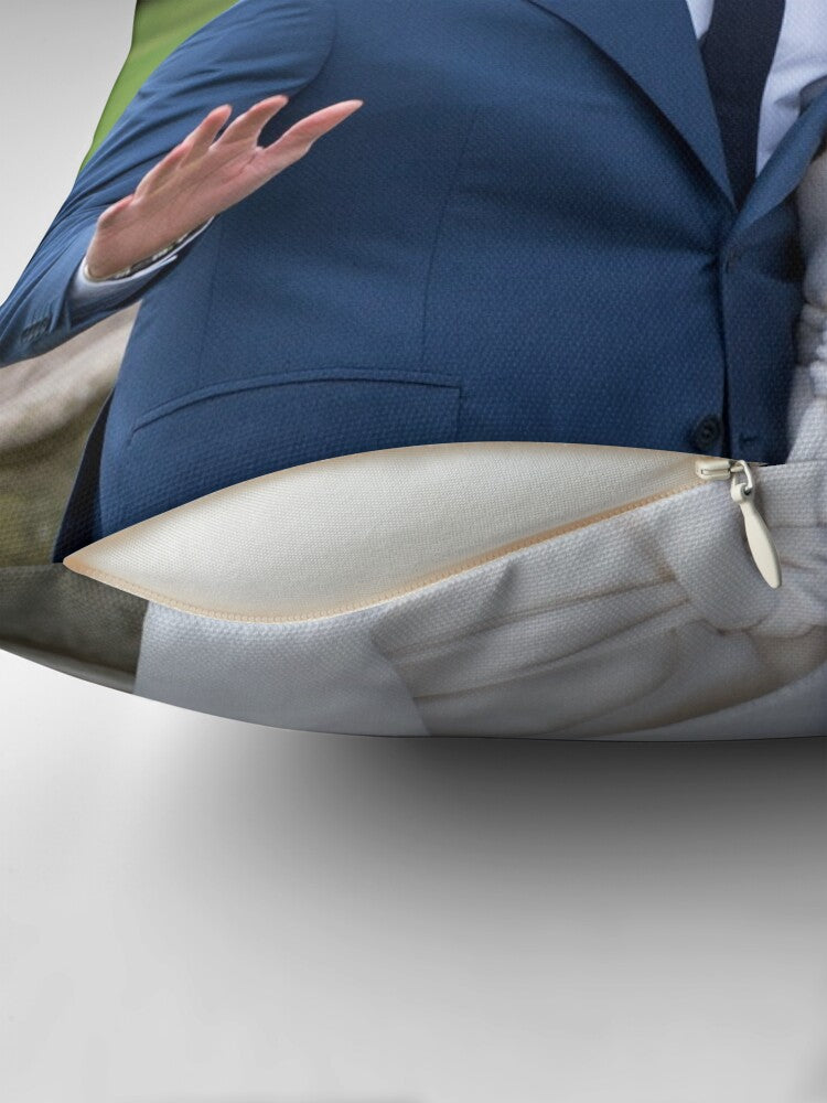 HRH Prince Harry and Meghan Markle Royal Wedding at Windsor Castle Pro Photo Throw Pillow