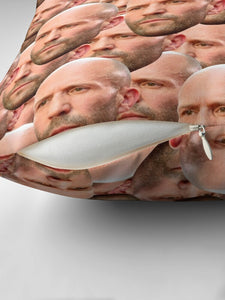Jason Statham Pattern Throw Pillow