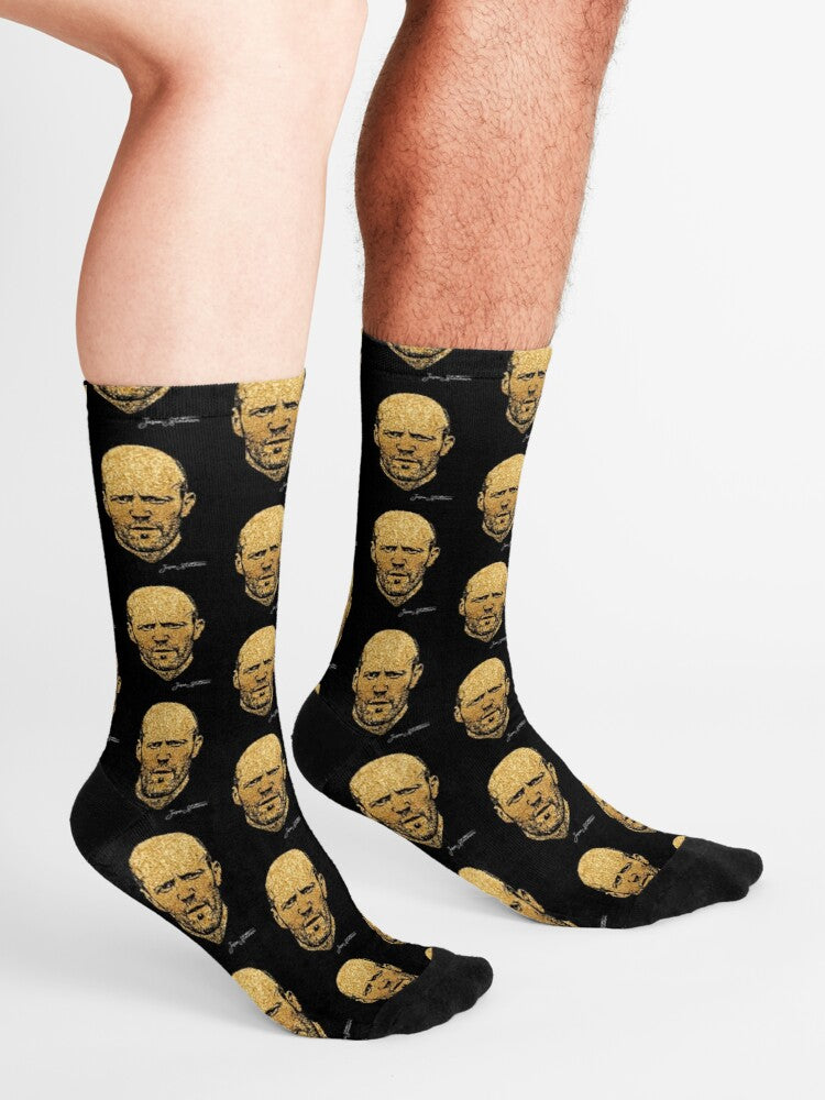 Jason Statham portrait Socks